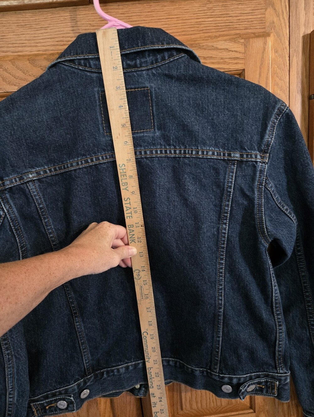 Vintage Levi's Dark Indigo Denim Jacket - Dark Wash- Navy Blue - Picture 8 of 9